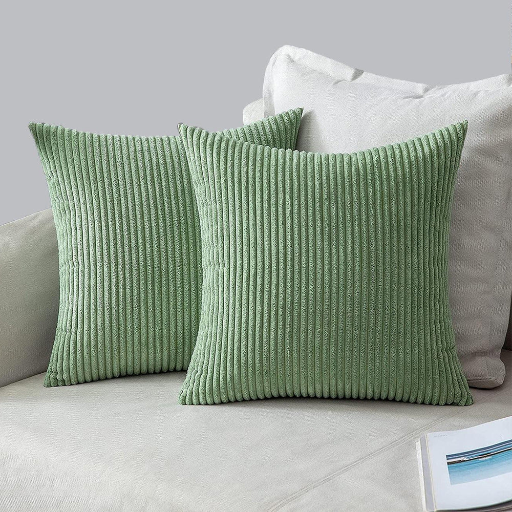 Soft Corduroy Decorative Throw Pillow| Modern Accent Cushion