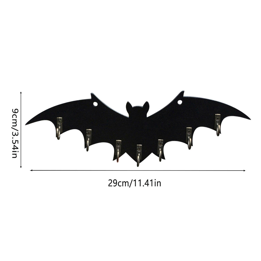 Gothic Bat Wall Hook Rack | Halloween Entryway & Home Decor