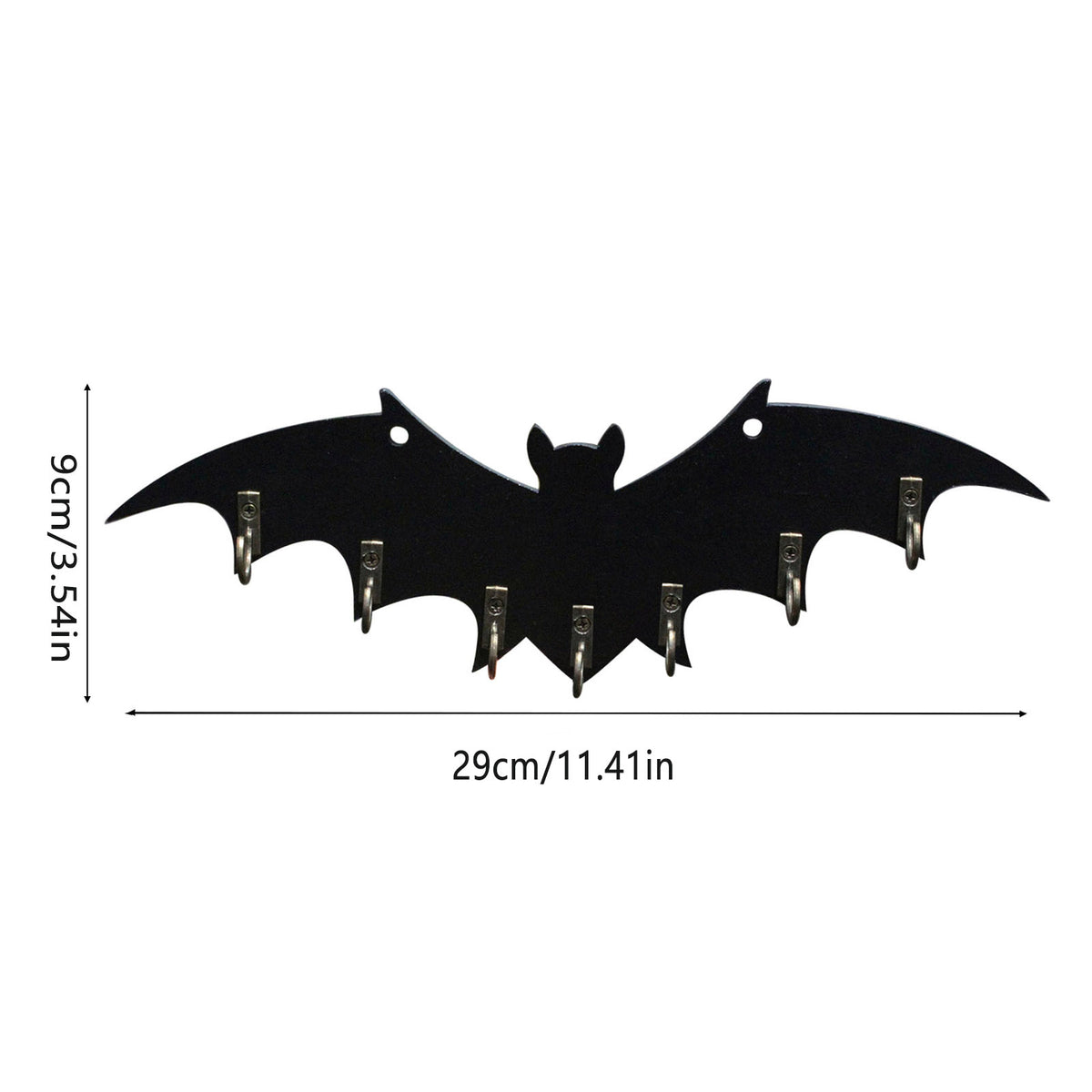 Gothic Bat Wall Hook Rack | Halloween Entryway & Home Decor