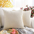 Soft Corduroy Decorative Throw Pillow| Modern Accent Cushion