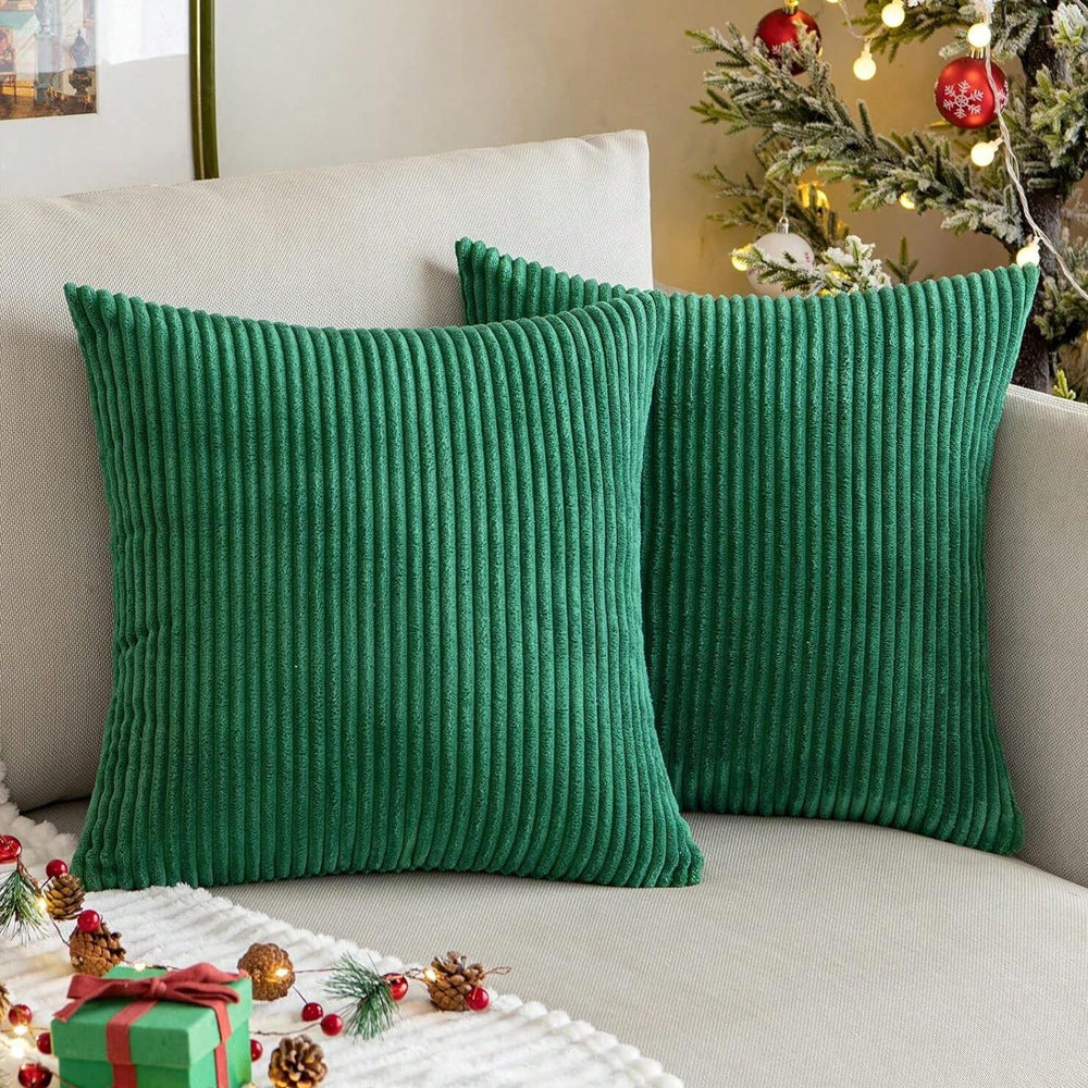 Soft Corduroy Decorative Throw Pillow| Modern Accent Cushion