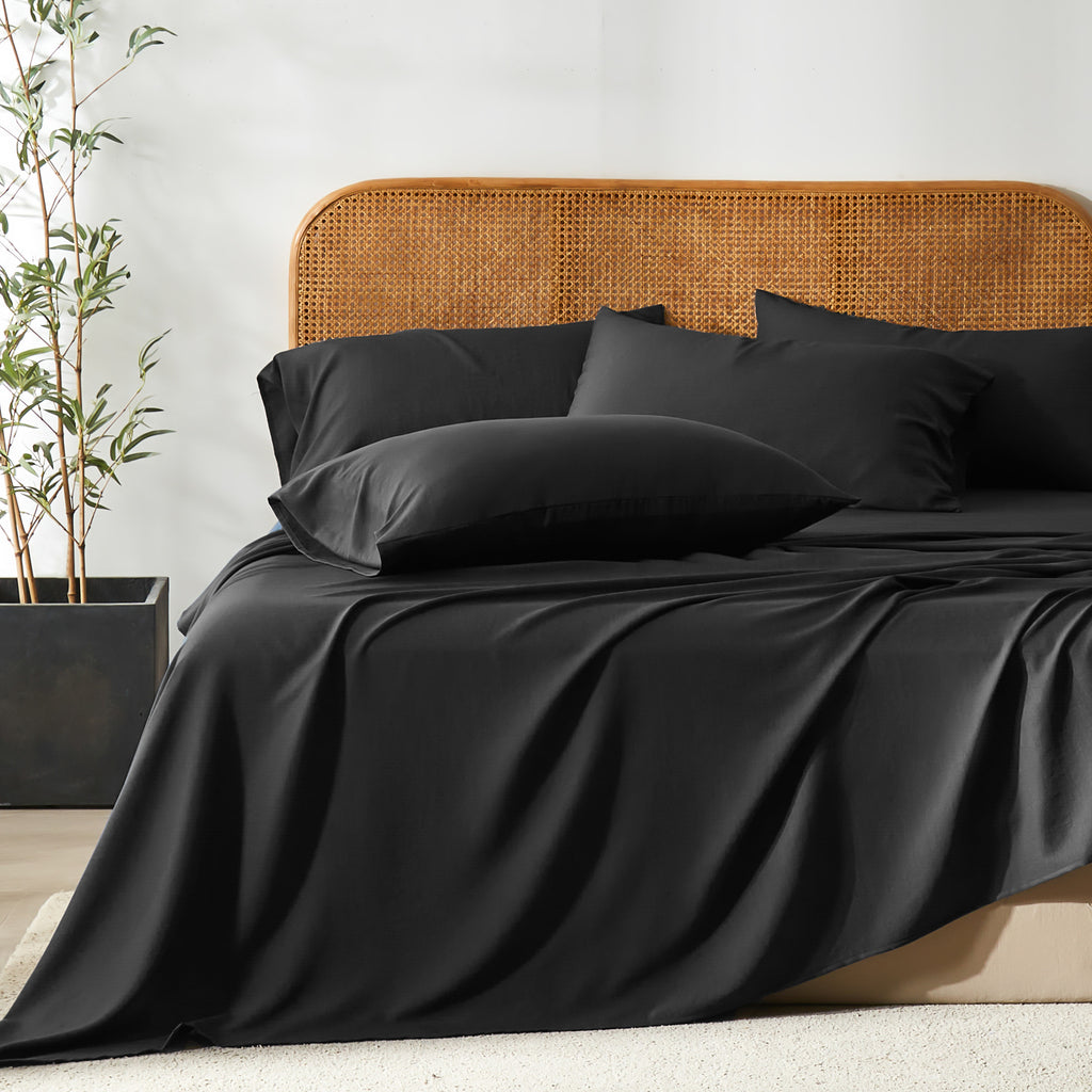 Bamboo-Polyester Luxury Fitted Sheet Set