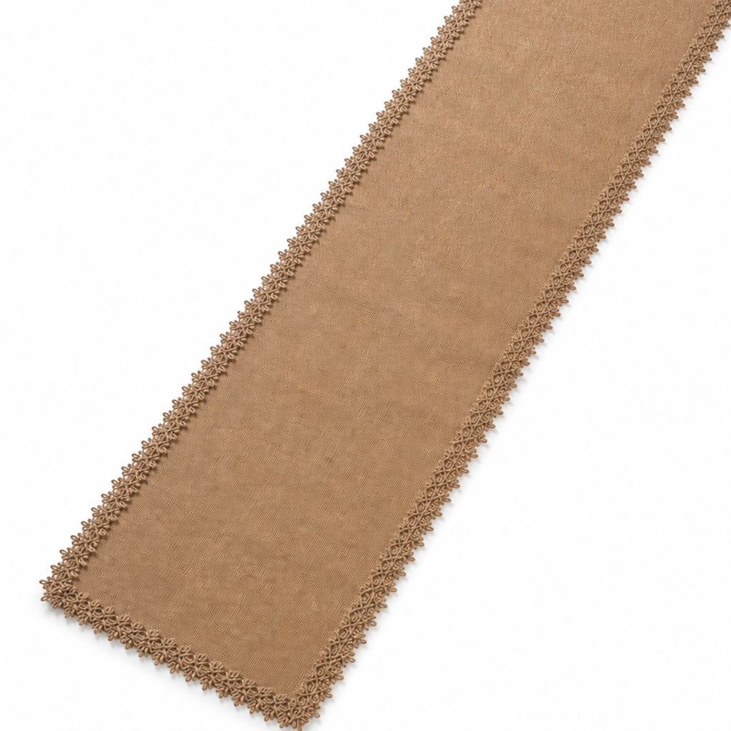 Rustic Jute Table Runner| Natural Rope-Trim Dining Table Decor