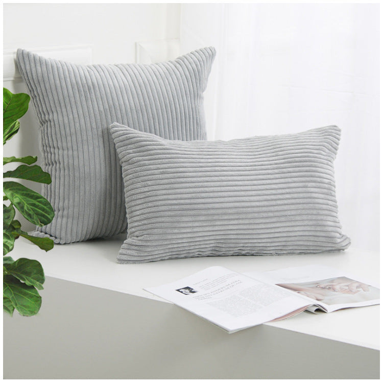 Soft Corduroy Decorative Throw Pillow| Modern Accent Cushion